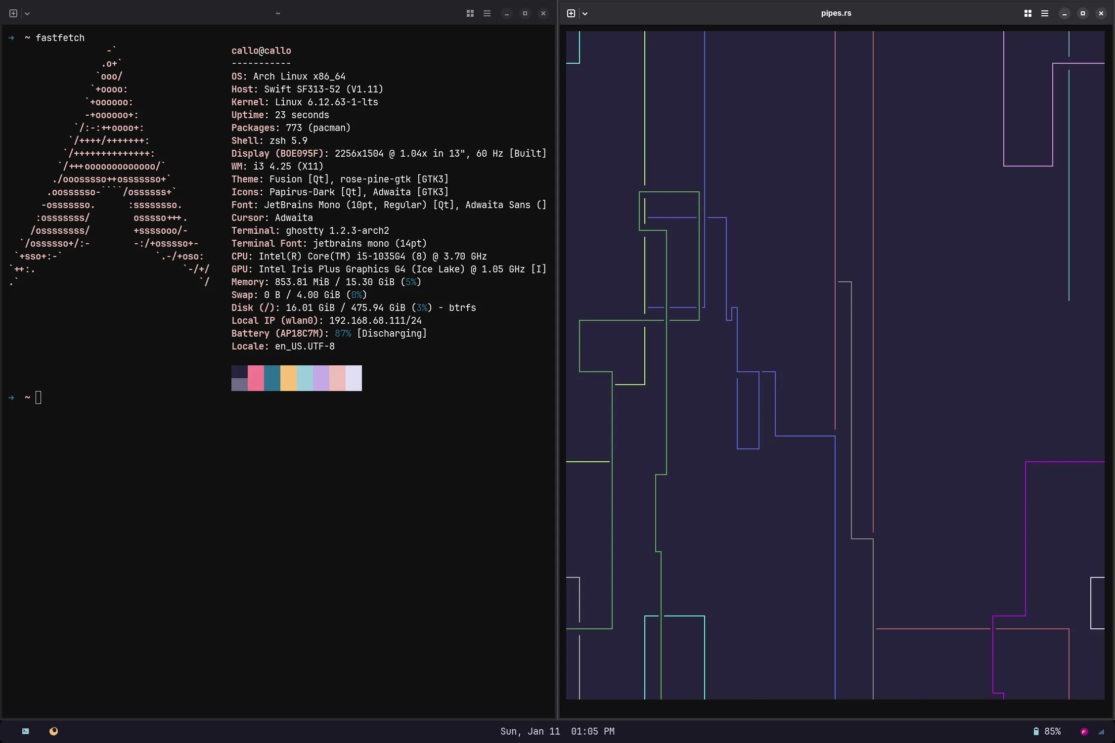The optimization desktop setup